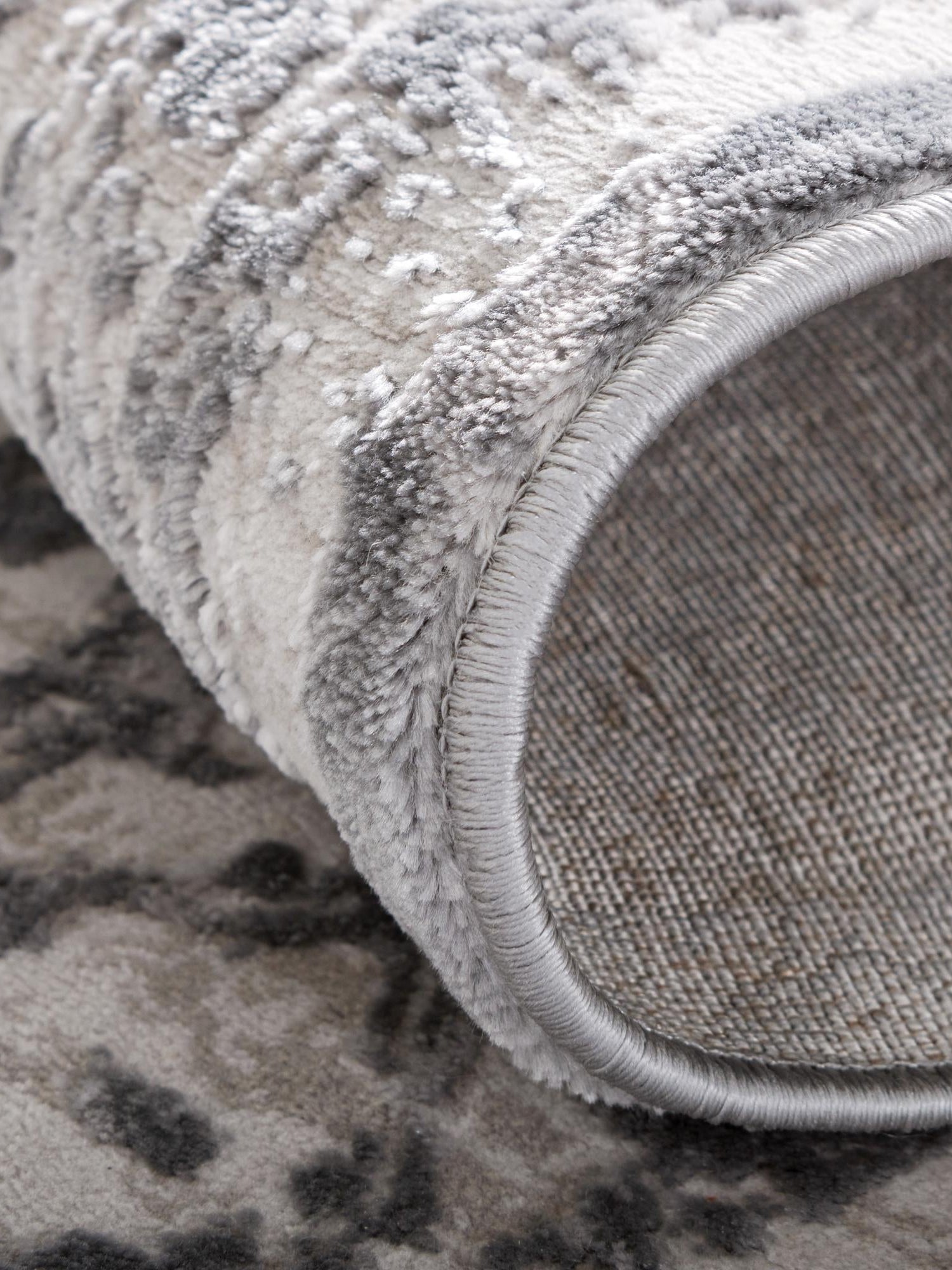 Gray 4' x 4' Aberdeen Octagon Area Rug 60% Polypropylene & 40% Polyester Living Dining Office Room Carpet for Sale at Rug Engine