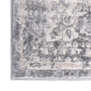 Gray 5' 3 x 5' 3 Aberdeen Square Area Rug 60% Polypropylene & 40% Polyester Living Dining Office Room Carpet for Sale at Rug Engine