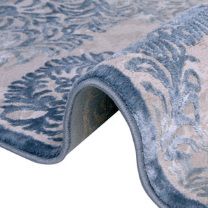 Blue 4' x 4' Aberdeen Octagon Area Rug 60% Polypropylene & 40% Polyester Living Dining Office Room Carpet for Sale at Rug Engine