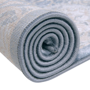 Blue 4' x 4' Aberdeen Octagon Area Rug 60% Polypropylene & 40% Polyester Living Dining Office Room Carpet for Sale at Rug Engine