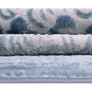 Blue 4' x 4' Aberdeen Octagon Area Rug 60% Polypropylene & 40% Polyester Living Dining Office Room Carpet for Sale at Rug Engine