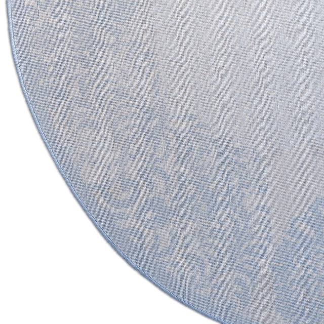 Blue 4' x 6' Aberdeen Oval Area Rug 60% Polypropylene & 40% Polyester Living Dining Office Room Carpet for Sale at Rug Engine