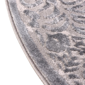 Gray 5' 3 x 8' Aberdeen Oval Area Rug 60% Polypropylene & 40% Polyester Living Dining Office Room Carpet for Sale at Rug Engine
