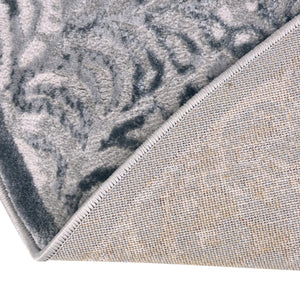 Gray 5' 3 x 8' Aberdeen Oval Area Rug 60% Polypropylene & 40% Polyester Living Dining Office Room Carpet for Sale at Rug Engine