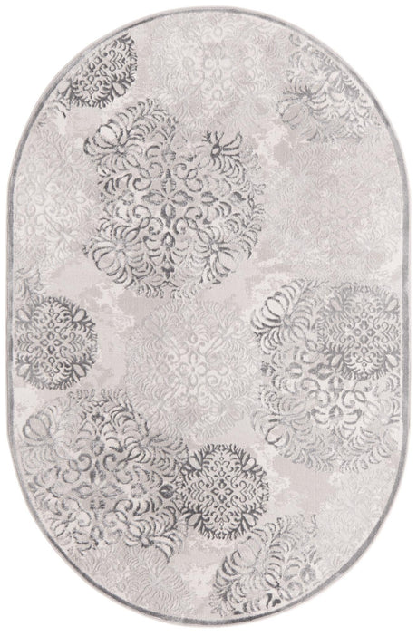 Gray 5' 3 x 8' Aberdeen Oval Area Rug 60% Polypropylene & 40% Polyester Living Dining Office Room Carpet for Sale at Rug Engine