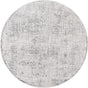 Gray 5' 3 x 5' 3 Aberdeen Round Area Rug 60% Polypropylene & 40% Polyester Living Dining Office Room Carpet for Sale at Rug Engine
