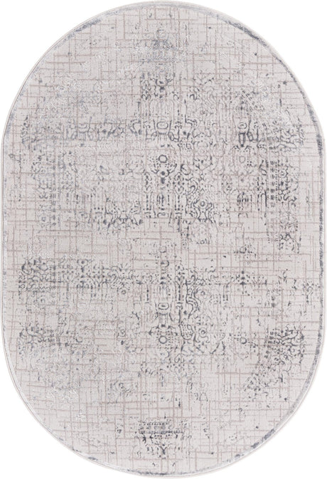 Gray 4' x 6' Aberdeen Oval Area Rug 60% Polypropylene & 40% Polyester Living Dining Office Room Carpet for Sale at Rug Engine