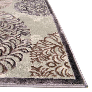 Violet 4' x 4' Aberdeen Octagon Area Rug 60% Polypropylene & 40% Polyester Living Dining Office Room Carpet for Sale at Rug Engine
