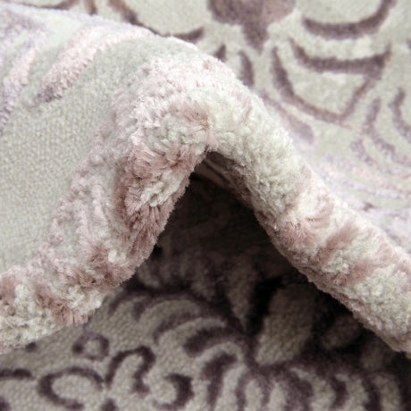 Violet 5' 3 x 8' Aberdeen Oval Area Rug 60% Polypropylene & 40% Polyester Living Dining Office Room Carpet for Sale at Rug Engine