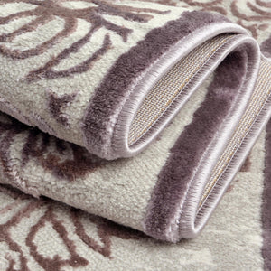 Violet 5' 3 x 8' Aberdeen Oval Area Rug 60% Polypropylene & 40% Polyester Living Dining Office Room Carpet for Sale at Rug Engine