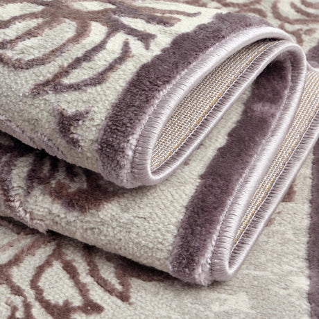 Violet 5' 3 x 8' Aberdeen Oval Area Rug 60% Polypropylene & 40% Polyester Living Dining Office Room Carpet for Sale at Rug Engine