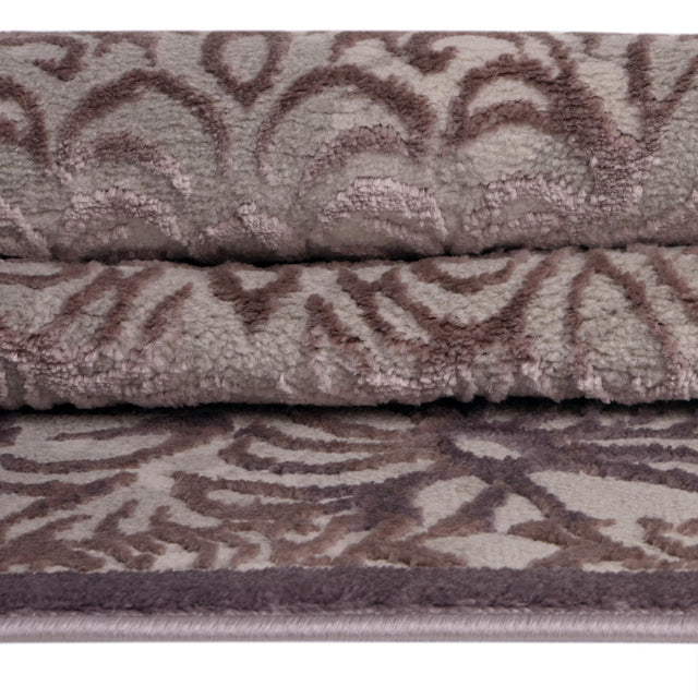 Violet 5' 3 x 8' Aberdeen Oval Area Rug 60% Polypropylene & 40% Polyester Living Dining Office Room Carpet for Sale at Rug Engine
