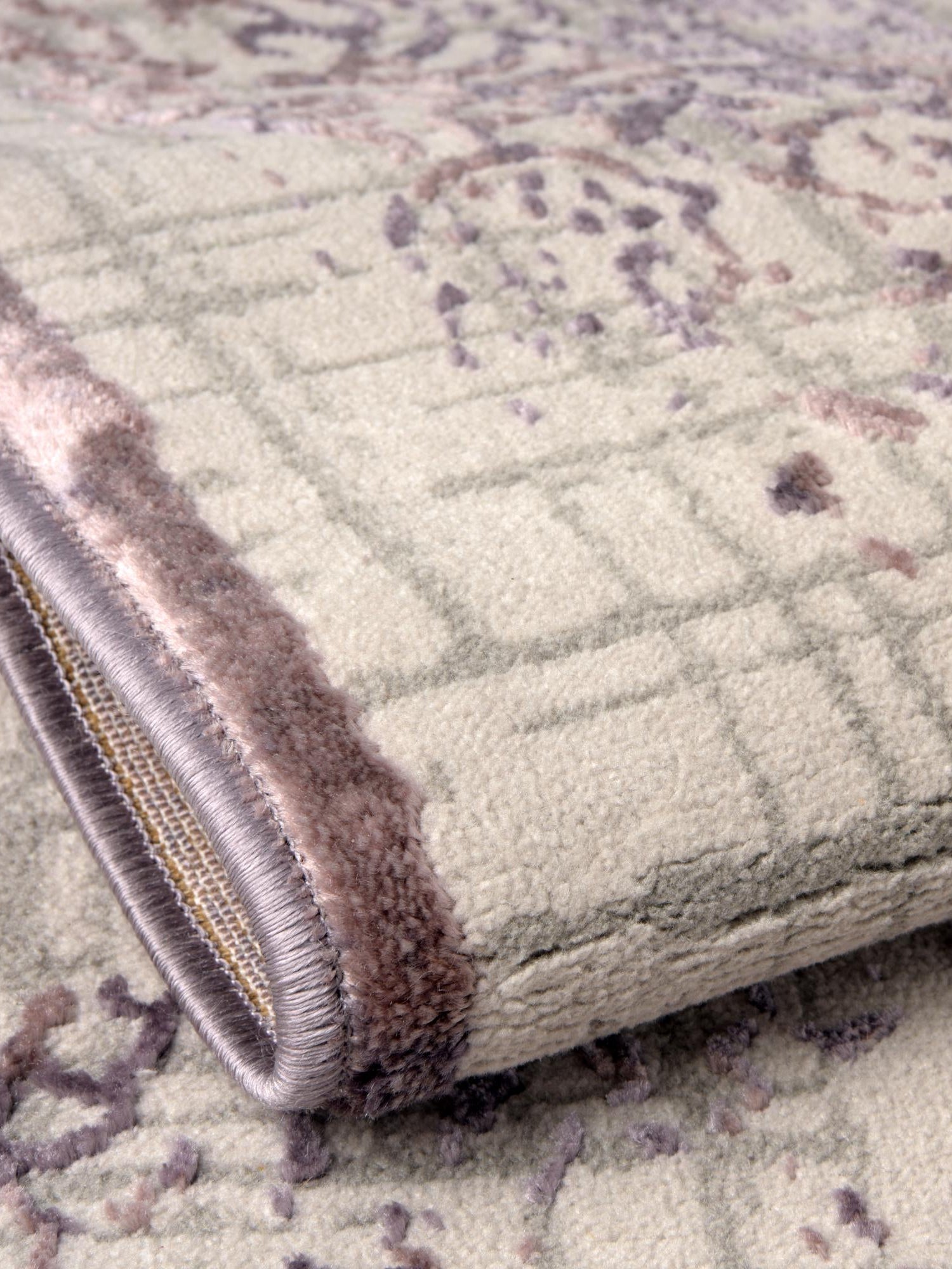 Violet 4' x 4' Aberdeen Octagon Area Rug 60% Polypropylene & 40% Polyester Living Dining Office Room Carpet for Sale at Rug Engine