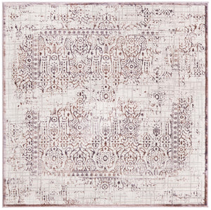 Violet 5' 3 x 5' 3 Aberdeen Square Area Rug 60% Polypropylene & 40% Polyester Living Dining Office Room Carpet for Sale at Rug Engine