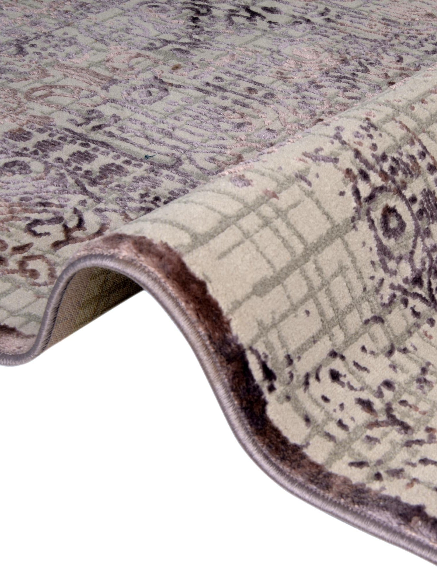 Violet 4' x 6' Aberdeen Oval Area Rug 60% Polypropylene & 40% Polyester Living Dining Office Room Carpet for Sale at Rug Engine