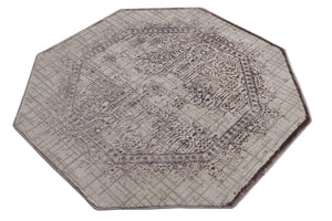 Violet 4' x 4' Aberdeen Octagon Area Rug 60% Polypropylene & 40% Polyester Living Dining Office Room Carpet for Sale at Rug Engine