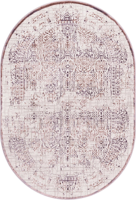 Violet 4' x 6' Aberdeen Oval Area Rug 60% Polypropylene & 40% Polyester Living Dining Office Room Carpet for Sale at Rug Engine