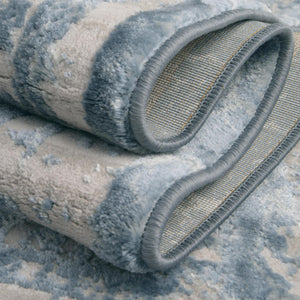 Light Blue 5' 3 x 5' 3 Aberdeen Square Area Rug 60% Polypropylene & 40% Polyester Living Dining Office Room Carpet for Sale at Rug Engine
