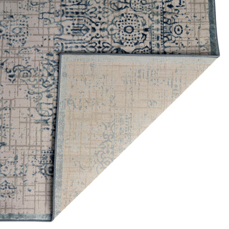 Blue 4' x 4' Aberdeen Octagon Area Rug 60% Polypropylene & 40% Polyester Living Dining Office Room Carpet for Sale at Rug Engine