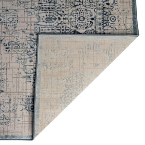 Blue 5' 3 x 5' 3 Aberdeen Square Area Rug 60% Polypropylene & 40% Polyester Living Dining Office Room Carpet for Sale at Rug Engine