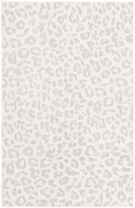 Ivory Gray 5' 3 x 8' Outdoor Safari Rectangle Rug