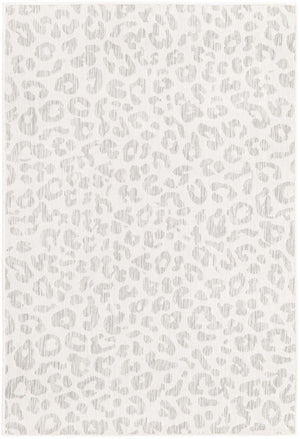 Ivory Gray 4' 1 x 6' 1 Outdoor Safari Rectangle Area Rug Weather Resistant for Patio, Deck, Terrace, Balcony, Porch Animal Print Wildlife Nature Carpet for Sale at Rug Engine