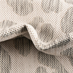 Ivory Gray 10' x 10' Outdoor Safari Square Area Rug Weather Resistant for Patio, Deck, Terrace, Balcony, Porch Animal Print Wildlife Nature Carpet for Sale at Rug Engine