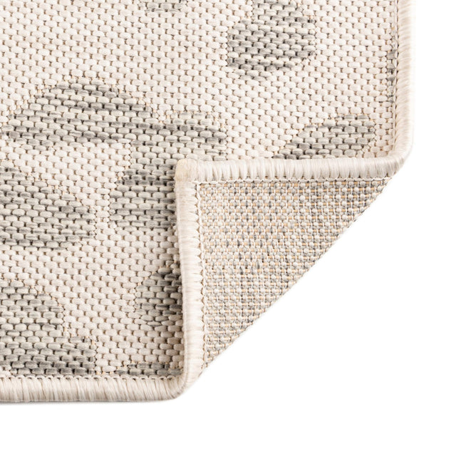Ivory Gray 13' 1 x 13' 1 Outdoor Safari Square Area Rug Weather Resistant for Patio, Deck, Terrace, Balcony, Porch Animal Print Wildlife Nature Carpet for Sale at Rug Engine