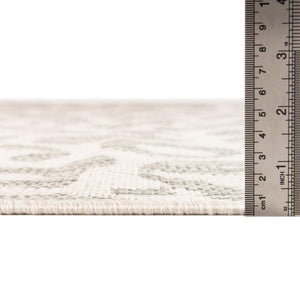 Ivory Gray 10' x 10' Outdoor Safari Round Area Rug Weather Resistant for Patio, Deck, Terrace, Balcony, Porch Animal Print Wildlife Nature Carpet for Sale at Rug Engine