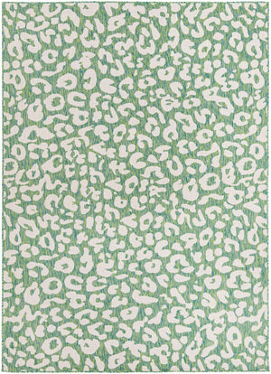 Green Blue 7' 10 x 11' Outdoor Safari Rectangle Area Rug Weather Resistant for Patio, Deck, Terrace, Balcony, Porch Animal Print Wildlife Nature Carpet for Sale at Rug Engine