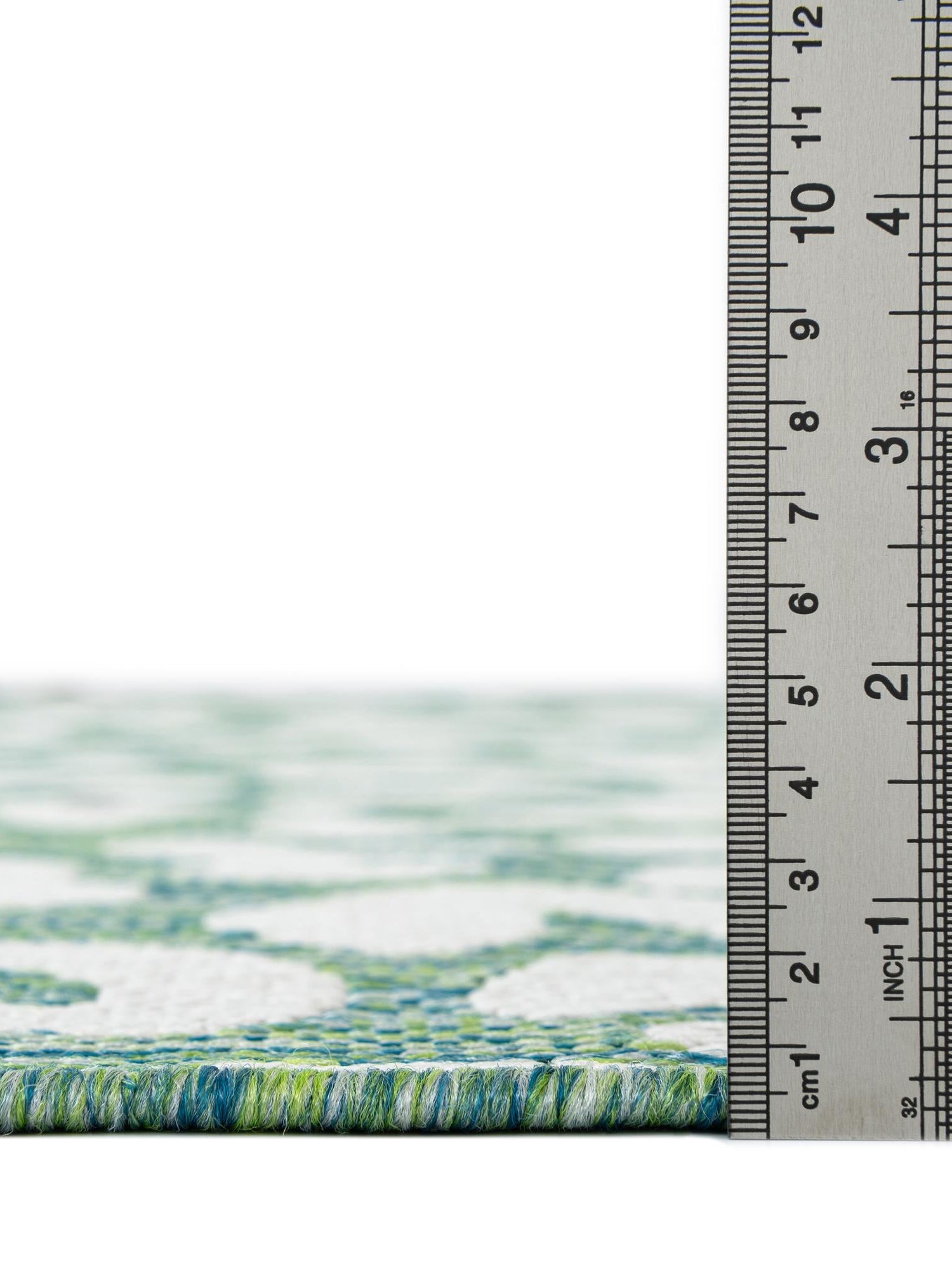 Green Blue 2' x 3' 1 Outdoor Safari Rectangle Area Rug Weather Resistant for Patio, Deck, Terrace, Balcony, Porch Animal Print Wildlife Nature Carpet for Sale at Rug Engine