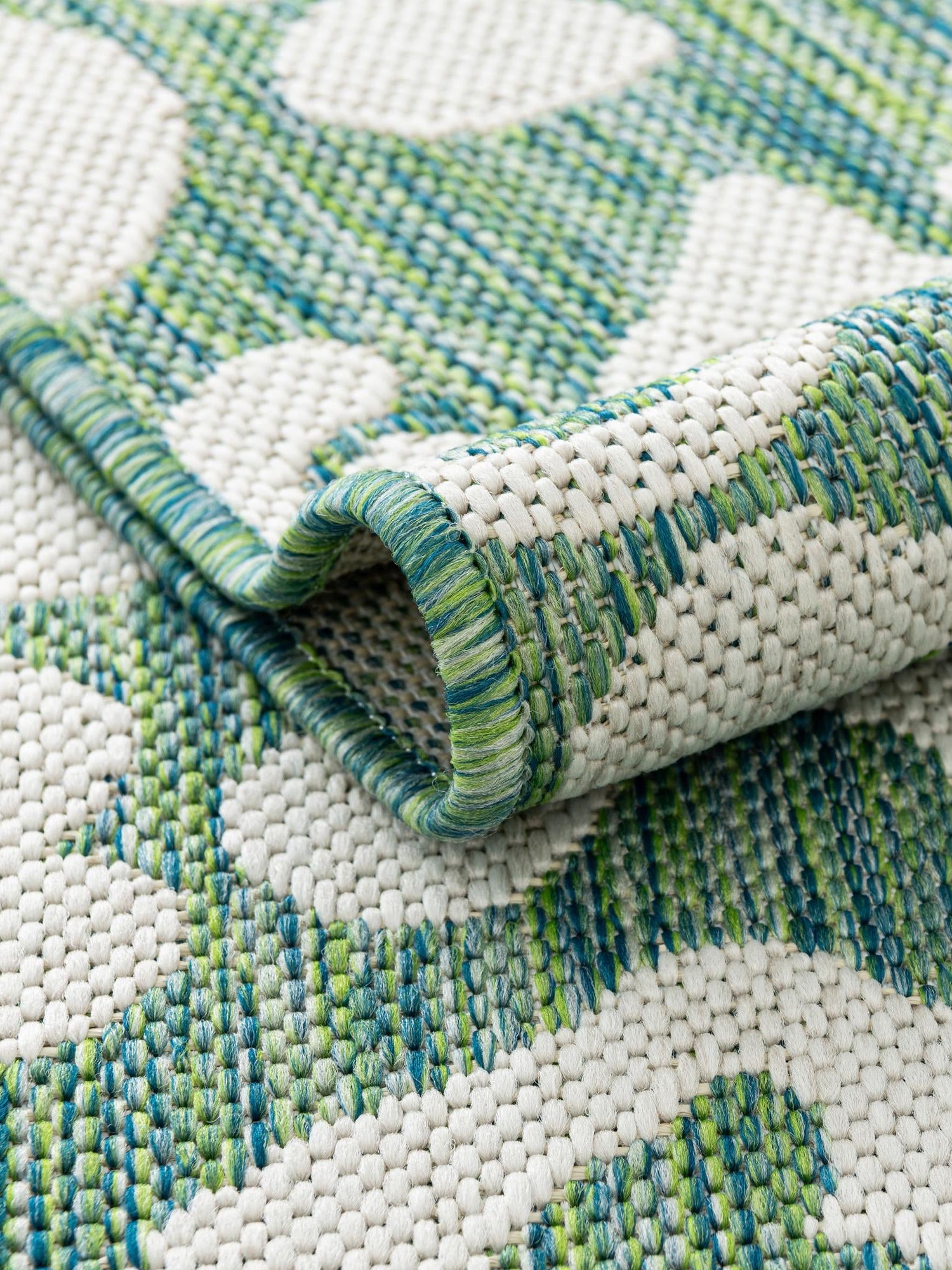 Green Blue 5' 3 x 5' 3 Outdoor Safari Square Area Rug Weather Resistant for Patio, Deck, Terrace, Balcony, Porch Animal Print Wildlife Nature Carpet for Sale at Rug Engine