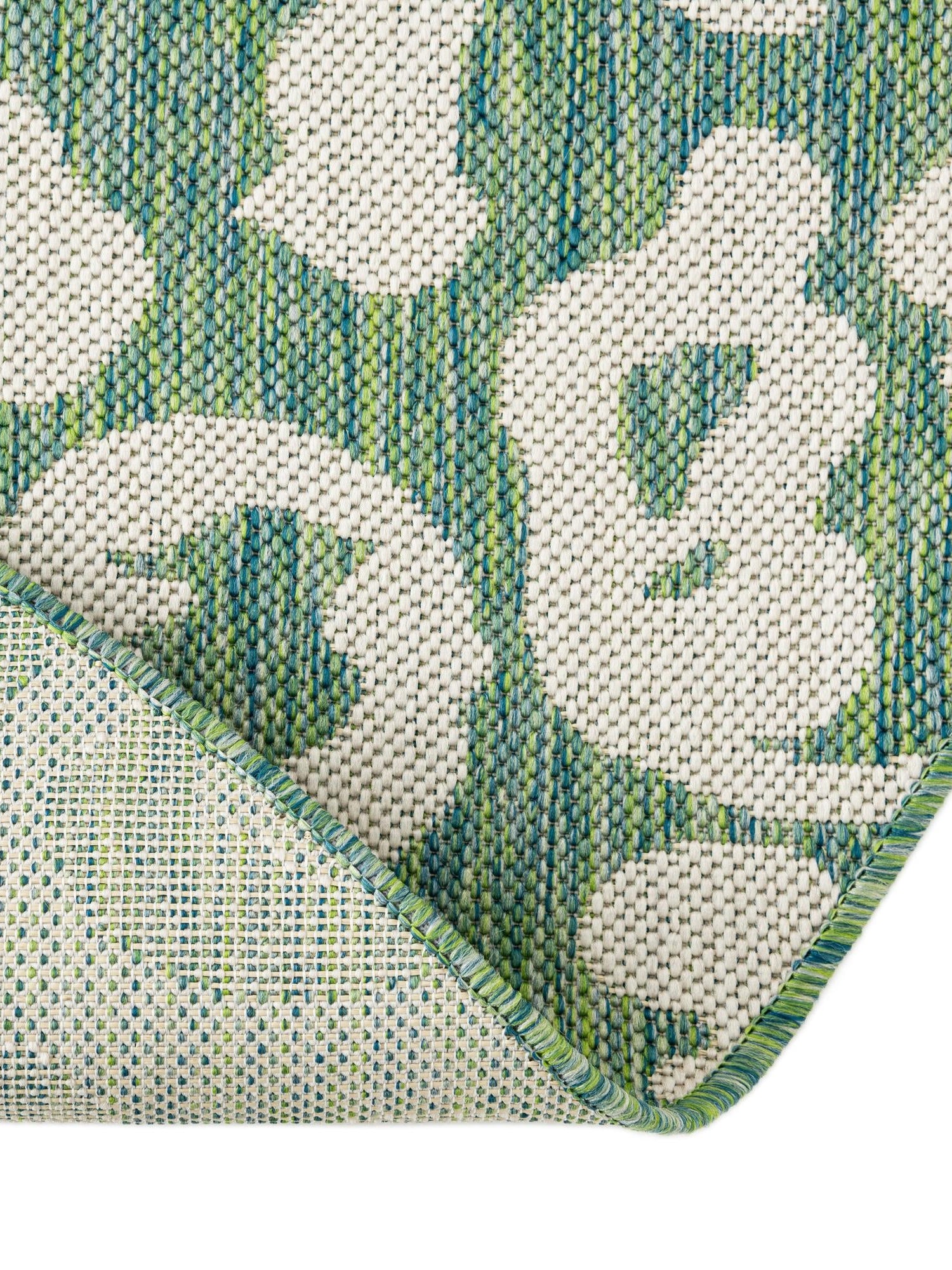 Green Blue 12' x 12' Outdoor Safari Round Area Rug Weather Resistant for Patio, Deck, Terrace, Balcony, Porch Animal Print Wildlife Nature Carpet for Sale at Rug Engine