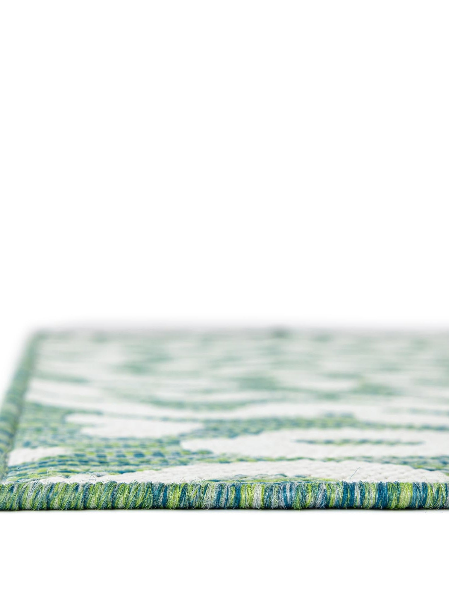 Green Blue 2' x 5' 3 Outdoor Safari Runner Area Rug Weather Resistant for Patio, Deck, Terrace, Balcony, Porch Animal Print Wildlife Nature Carpet for Sale at Rug Engine
