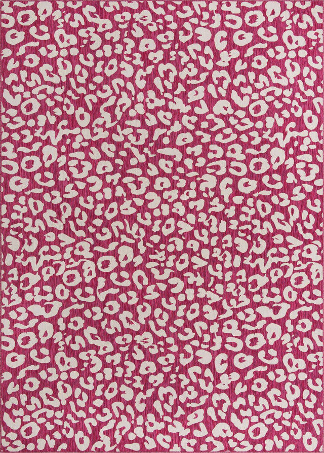 Magenta 10' x 14' 1 Outdoor Safari Rectangle Area Rug Weather Resistant for Patio, Deck, Terrace, Balcony, Porch Animal Print Wildlife Nature Carpet for Sale at Rug Engine