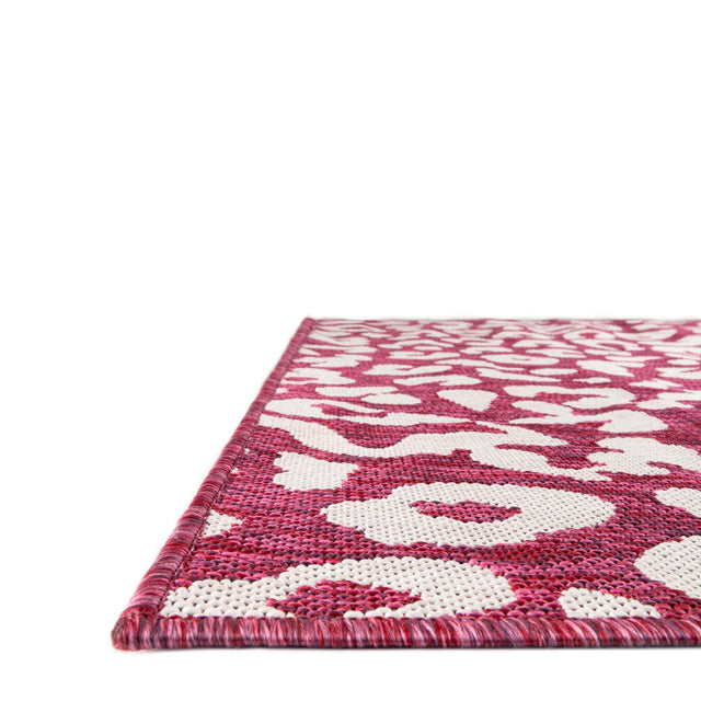 Magenta 9' x 12' Outdoor Safari Rectangle Area Rug Weather Resistant for Patio, Deck, Terrace, Balcony, Porch Animal Print Wildlife Nature Carpet for Sale at Rug Engine