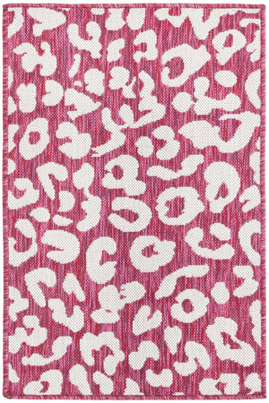 Magenta 2' x 3' 1 Outdoor Safari Rectangle Area Rug Weather Resistant for Patio, Deck, Terrace, Balcony, Porch Animal Print Wildlife Nature Carpet for Sale at Rug Engine