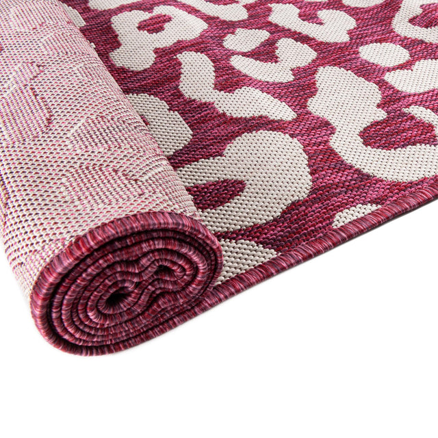 Magenta 13' 1 x 13' 1 Outdoor Safari Square Area Rug Weather Resistant for Patio, Deck, Terrace, Balcony, Porch Animal Print Wildlife Nature Carpet for Sale at Rug Engine
