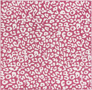 Magenta 10' x 10' Outdoor Safari Square Area Rug Weather Resistant for Patio, Deck, Terrace, Balcony, Porch Animal Print Wildlife Nature Carpet for Sale at Rug Engine