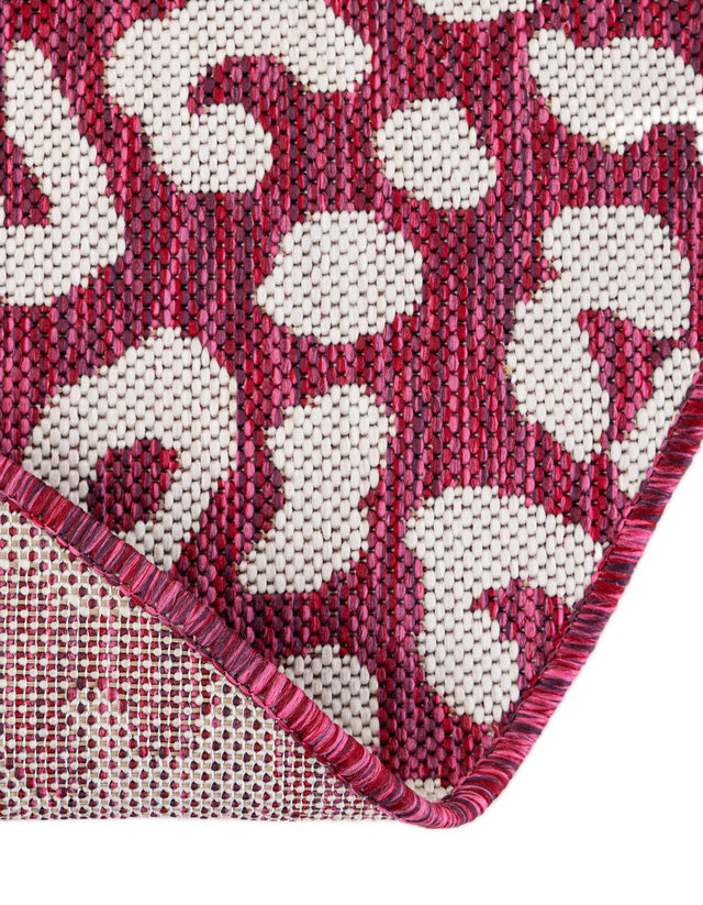 Magenta 13' 1 x 13' 1 Outdoor Safari Round Area Rug Weather Resistant for Patio, Deck, Terrace, Balcony, Porch Animal Print Wildlife Nature Carpet for Sale at Rug Engine