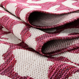 Magenta 4' 1 x 4' 1 Outdoor Safari Round Area Rug Weather Resistant for Patio, Deck, Terrace, Balcony, Porch Animal Print Wildlife Nature Carpet for Sale at Rug Engine