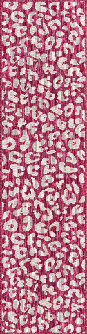 Magenta 2' x 8' Outdoor Safari Runner Area Rug Weather Resistant for Patio, Deck, Terrace, Balcony, Porch Animal Print Wildlife Nature Carpet for Sale at Rug Engine