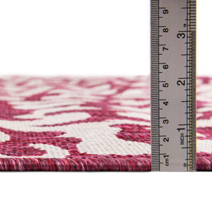 Magenta 2' 7 x 10' Outdoor Safari Runner Area Rug Weather Resistant for Patio, Deck, Terrace, Balcony, Porch Animal Print Wildlife Nature Carpet for Sale at Rug Engine