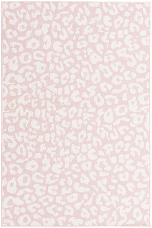 Pink Ivory 5' 3 x 8' Outdoor Safari Rectangle Area Rug Weather Resistant for Patio, Deck, Terrace, Balcony, Porch Animal Print Wildlife Nature Carpet for Sale at Rug Engine