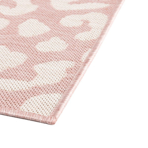 Pink Ivory 5' 3 x 8' Outdoor Safari Rectangle Area Rug Weather Resistant for Patio, Deck, Terrace, Balcony, Porch Animal Print Wildlife Nature Carpet for Sale at Rug Engine