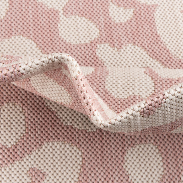 Pink Ivory 2' x 3' 1 Outdoor Safari Rectangle Rug