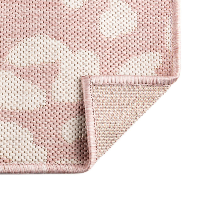 Pink Ivory 2' x 3' 1 Outdoor Safari Rectangle Rug