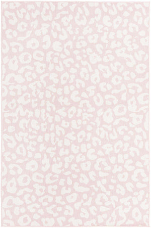 Pink Ivory 5' 3 x 8' Outdoor Safari Rectangle Area Rug Weather Resistant for Patio, Deck, Terrace, Balcony, Porch Animal Print Wildlife Nature Carpet for Sale at Rug Engine