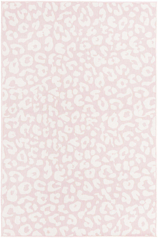 Pink Ivory 5' 3 x 8' Outdoor Safari Rectangle Area Rug Weather Resistant for Patio, Deck, Terrace, Balcony, Porch Animal Print Wildlife Nature Carpet for Sale at Rug Engine