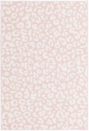 Pink Ivory 4' 1 x 6' 1 Outdoor Safari Rectangle Area Rug Weather Resistant for Patio, Deck, Terrace, Balcony, Porch Animal Print Wildlife Nature Carpet for Sale at Rug Engine